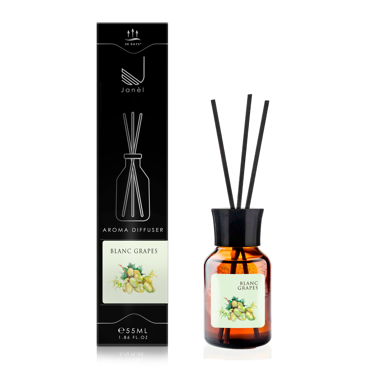 Аромадифузор для дому та приміщень Janel Білий виноград 55 мл