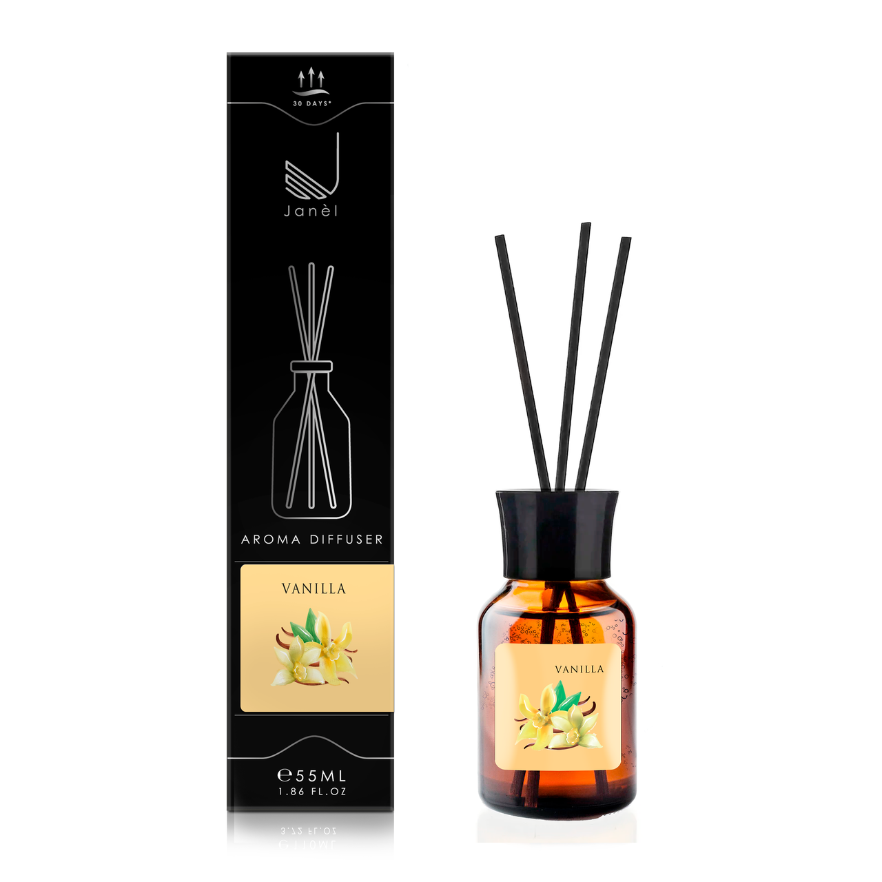 Аромадифузор для дому та приміщень Janel Ваніль 55 мл