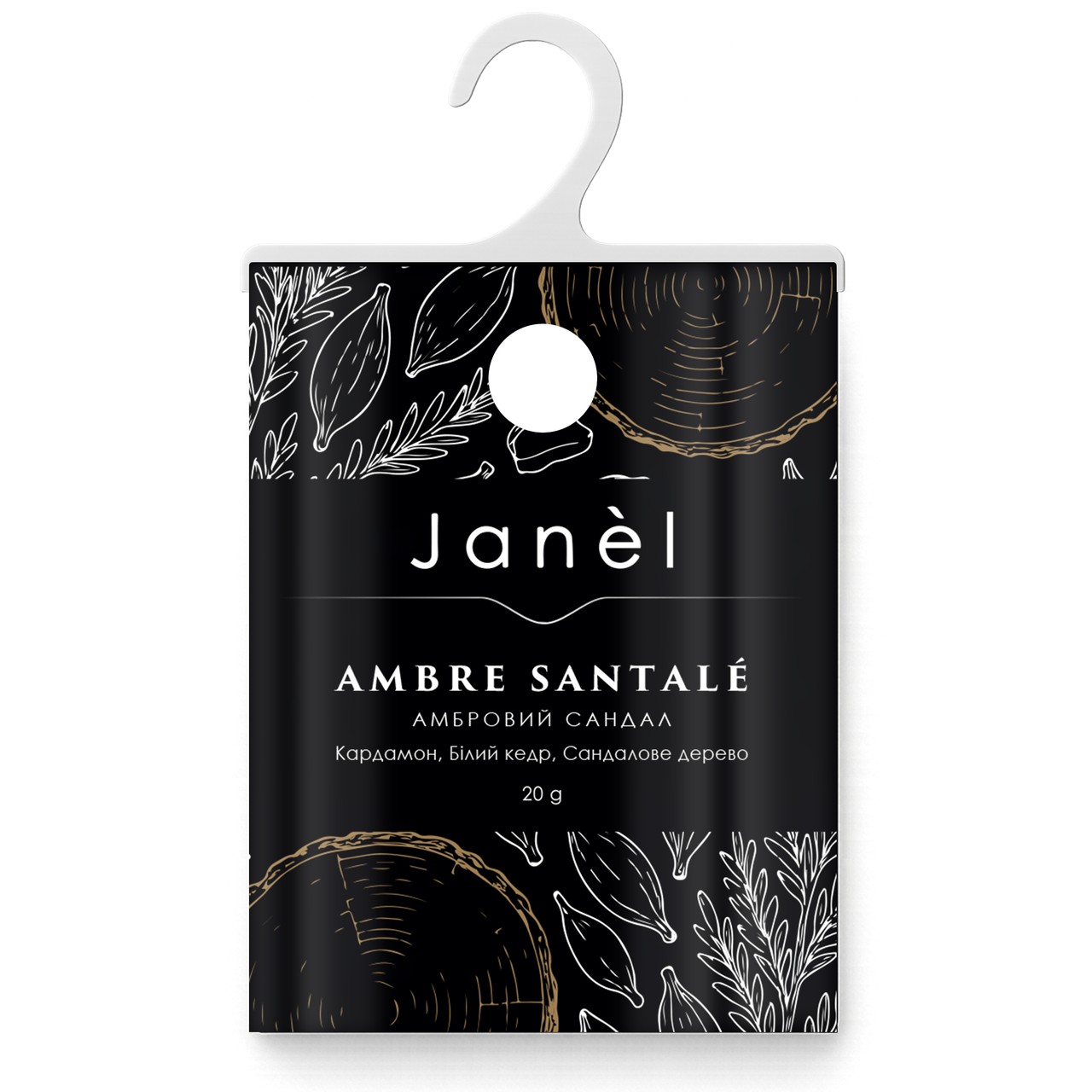 Аромасаше Janel - Ambre Santalé (Амбровий сандал) 20 мл