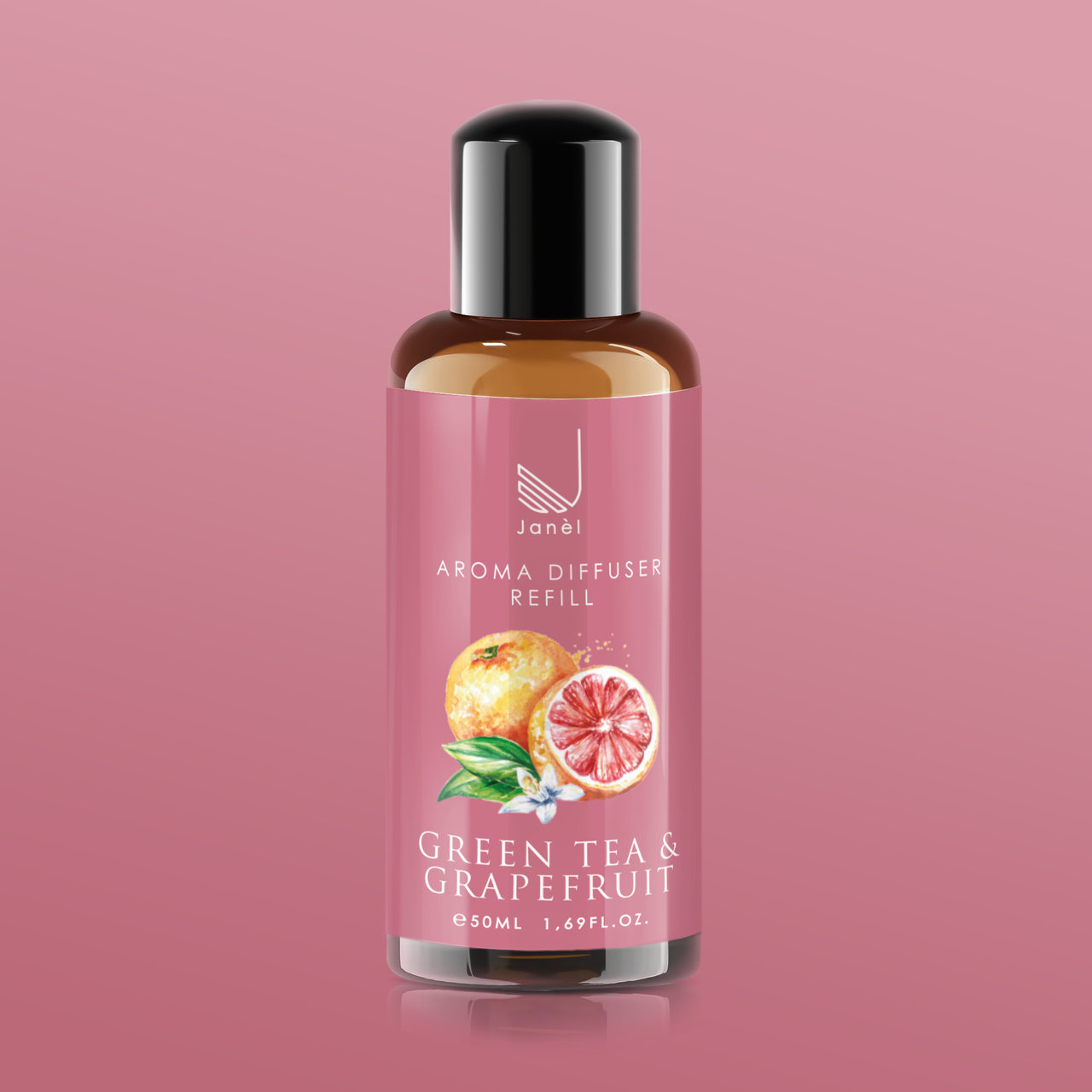 Наповнювач рефіл рідина для аромадифузора Janel Зелений чай та грейпфрут 50 мл