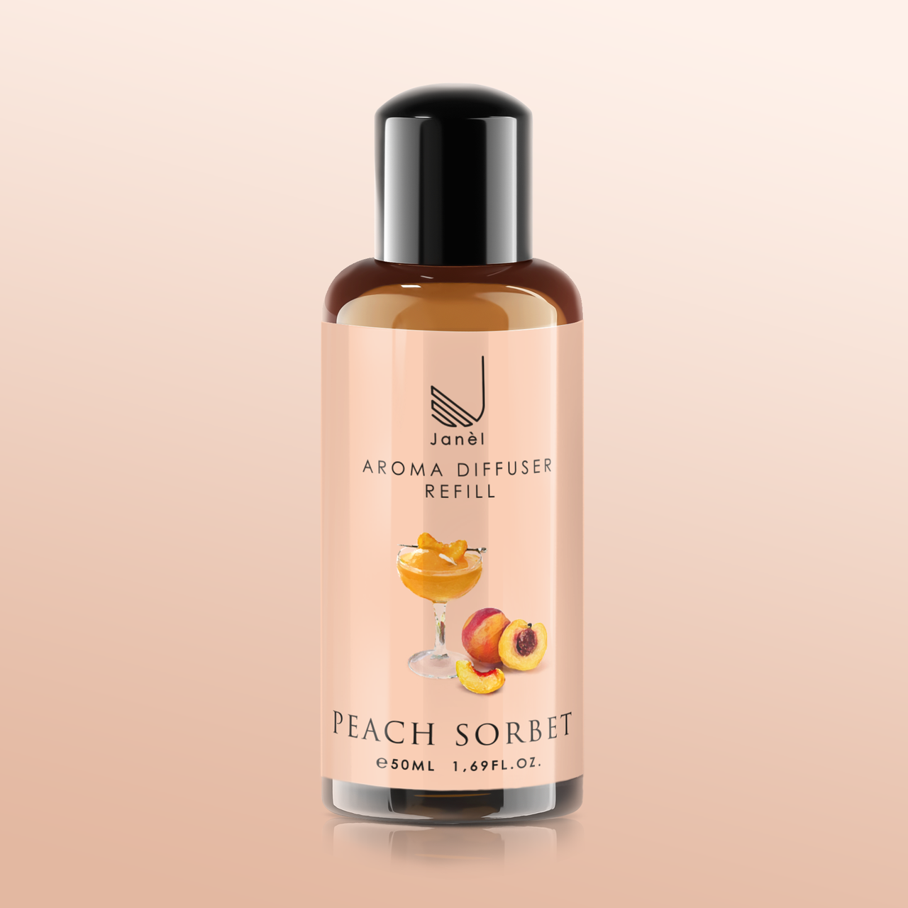 Наповнювач рефіл рідина для аромадифузора Janel Персиковий сорбет 50 мл