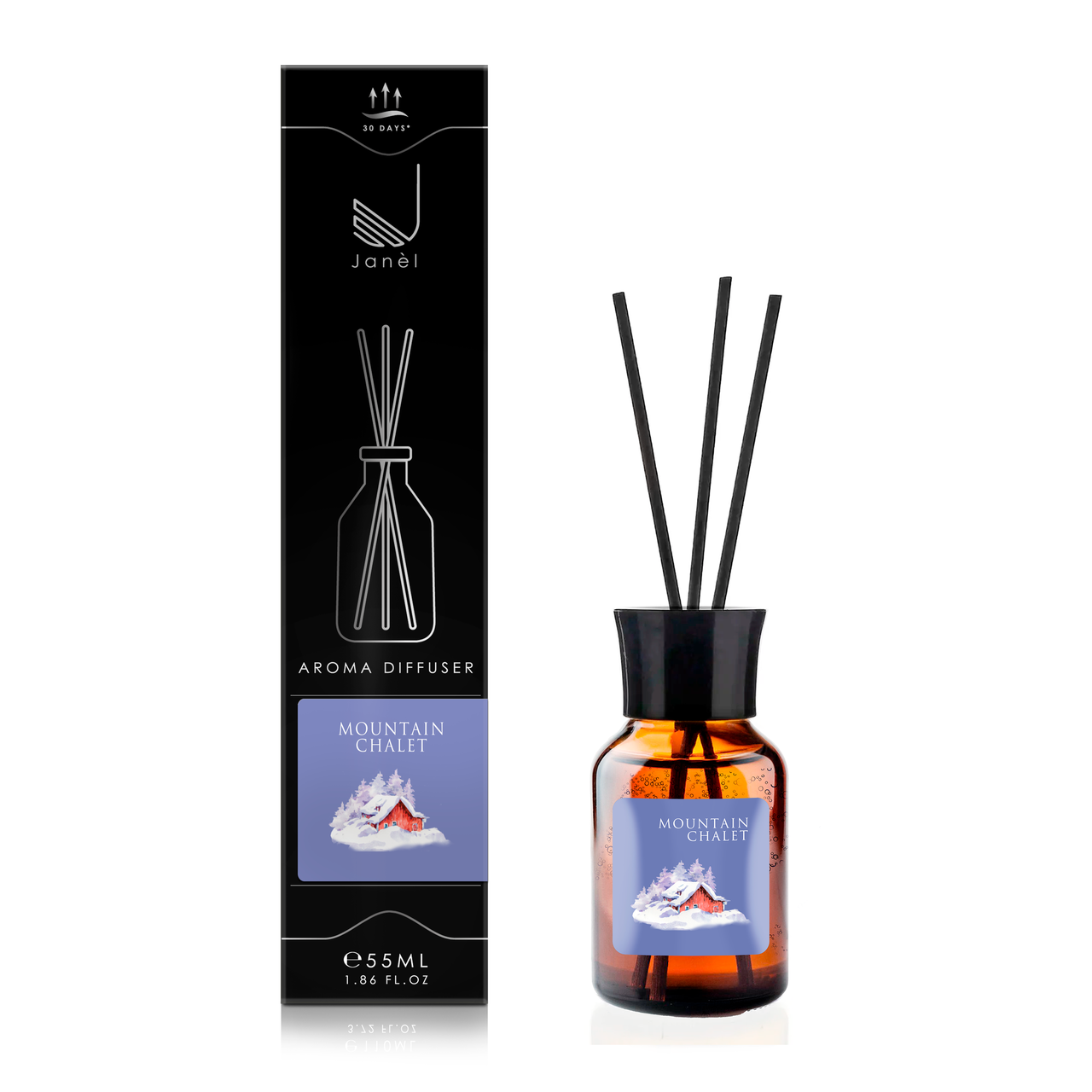 Аромадифузор для дому та приміщень Janel Гірське шале 55 мл