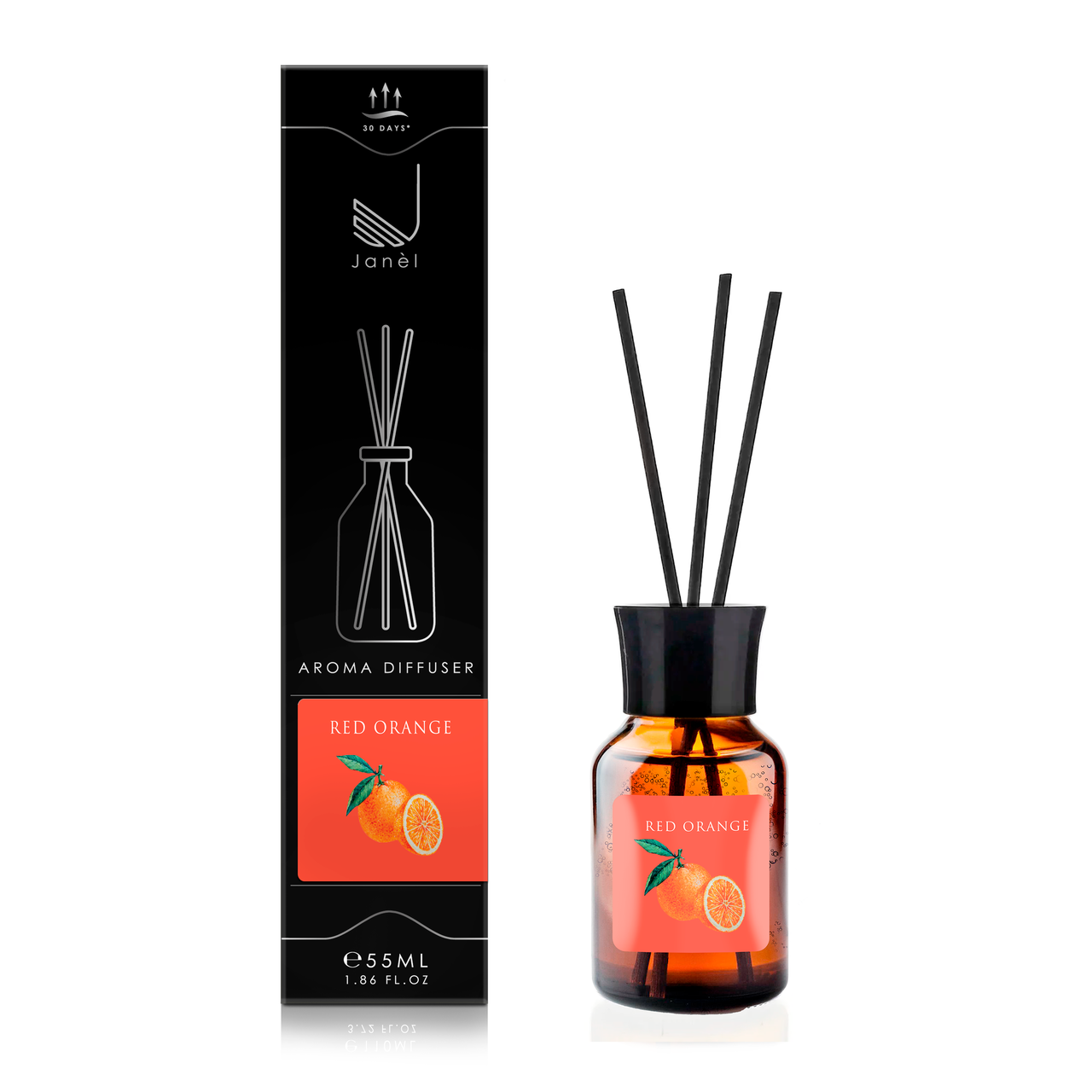 Аромадифузор для дому та приміщень Janel Червоний апельсин 55 мл