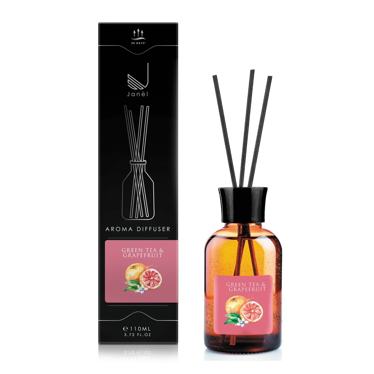 Аромадифузор для дому та приміщень Janel Зелений чай і грейпфрут 110 мл