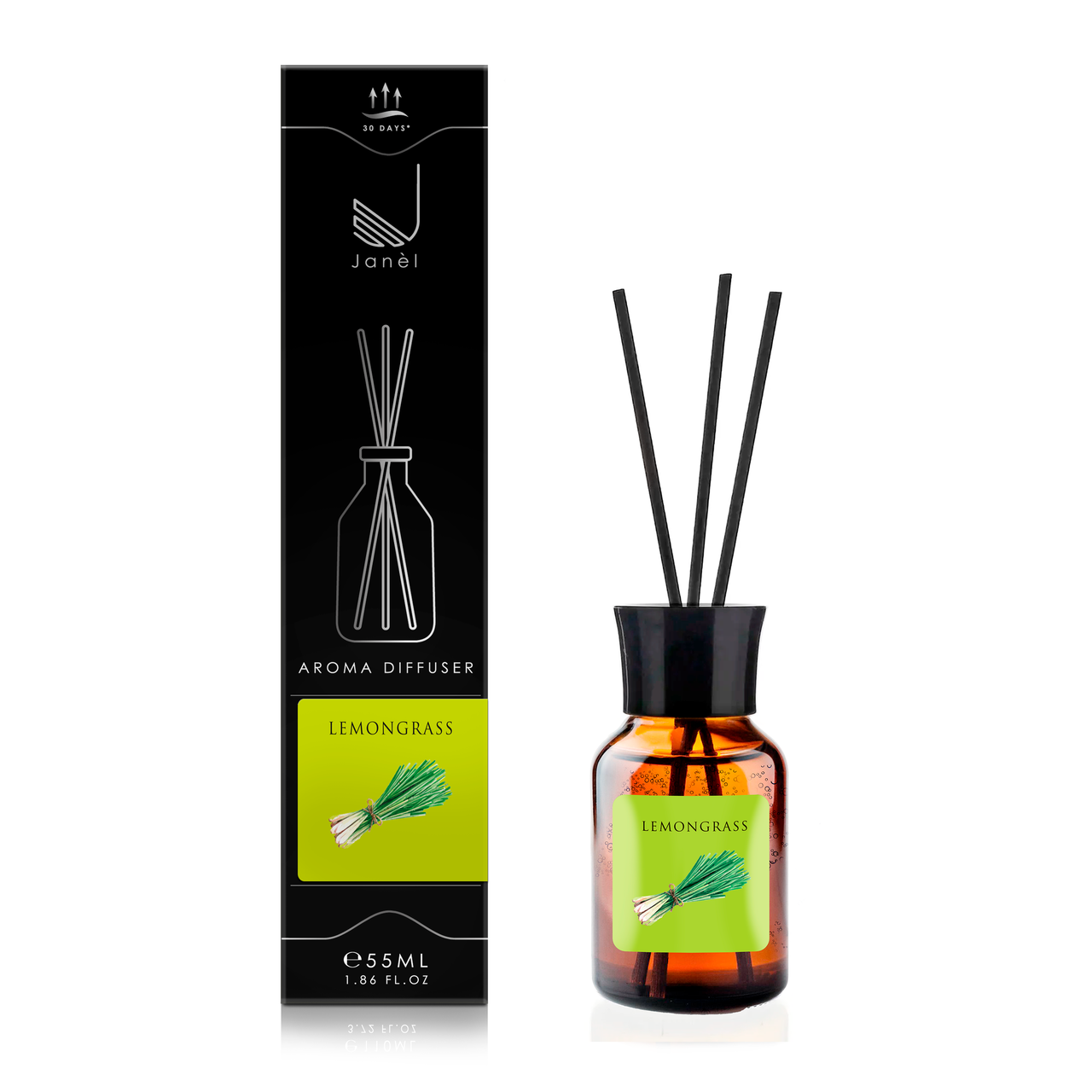 Аромадифузор для дому та приміщень Janel Лемонграсc 55 мл