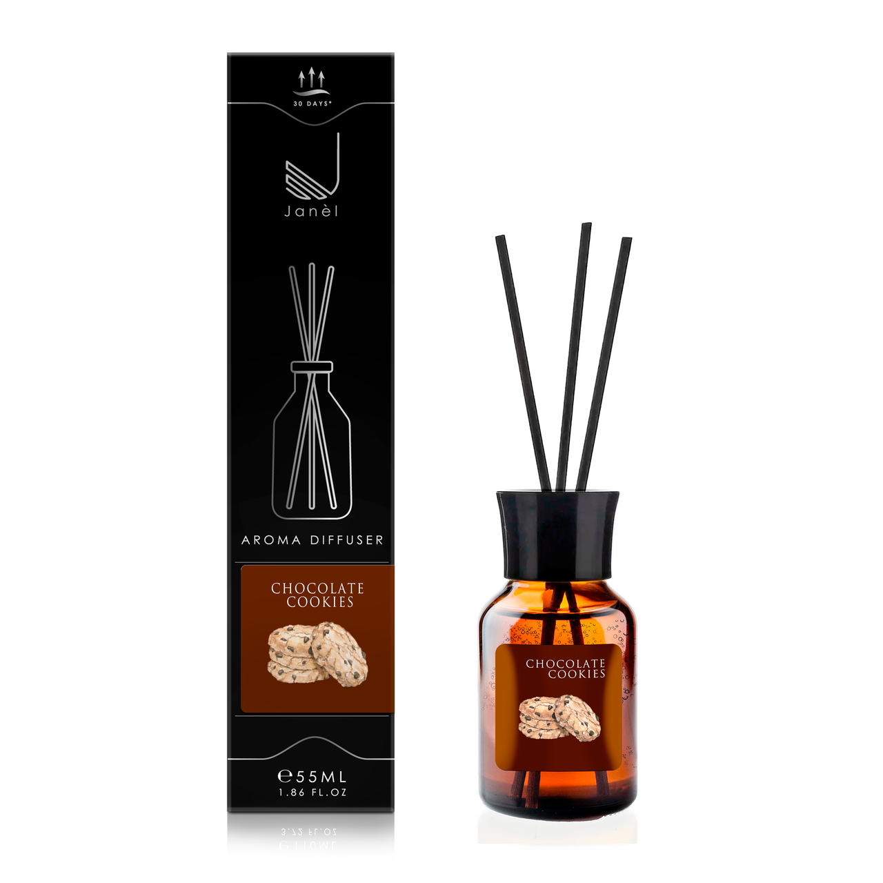Аромадифузор для дому та приміщень Janel Шоколадне печиво 55 мл