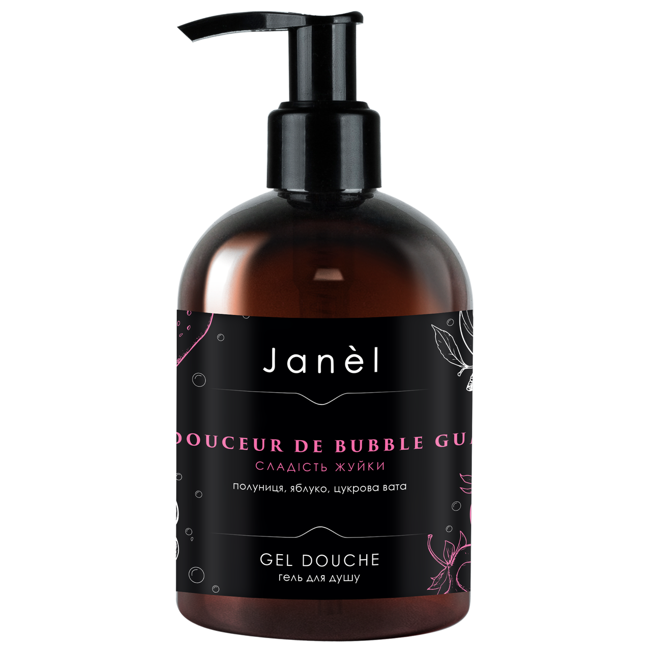 Гель для душу Janel - Douceur de Bubble Gum, Сладість жуйки