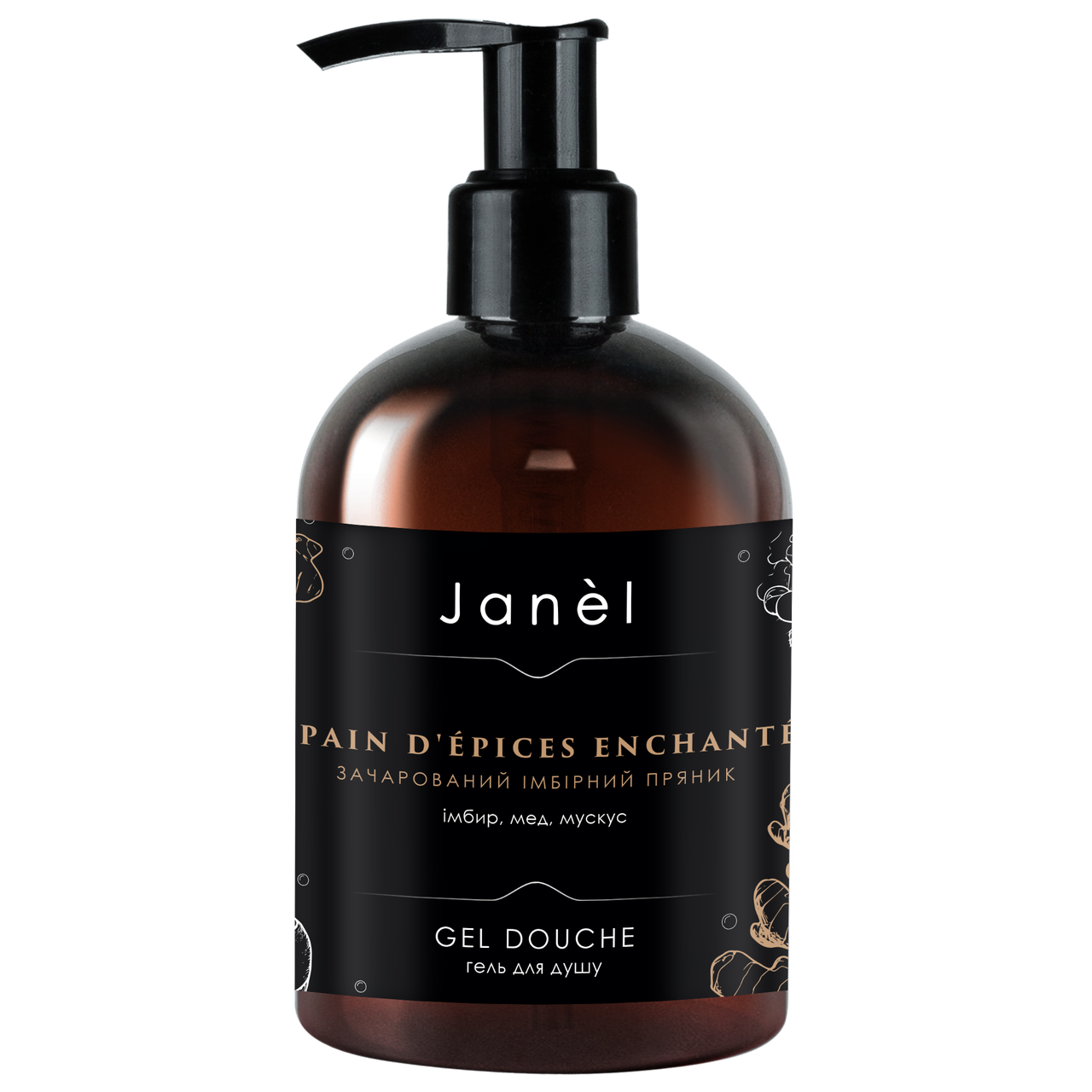 Гель для душу Janel - Pain d'Épices Enchanté, Зачарований імбірний пряник