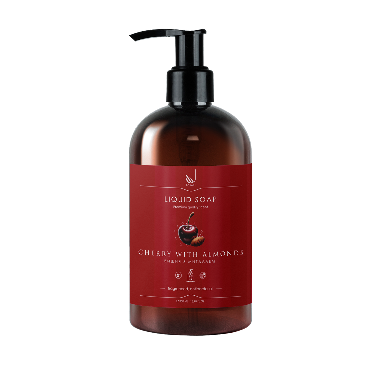 Рідке мило Janel - Cherry with almonds, Вишня з мигдалем