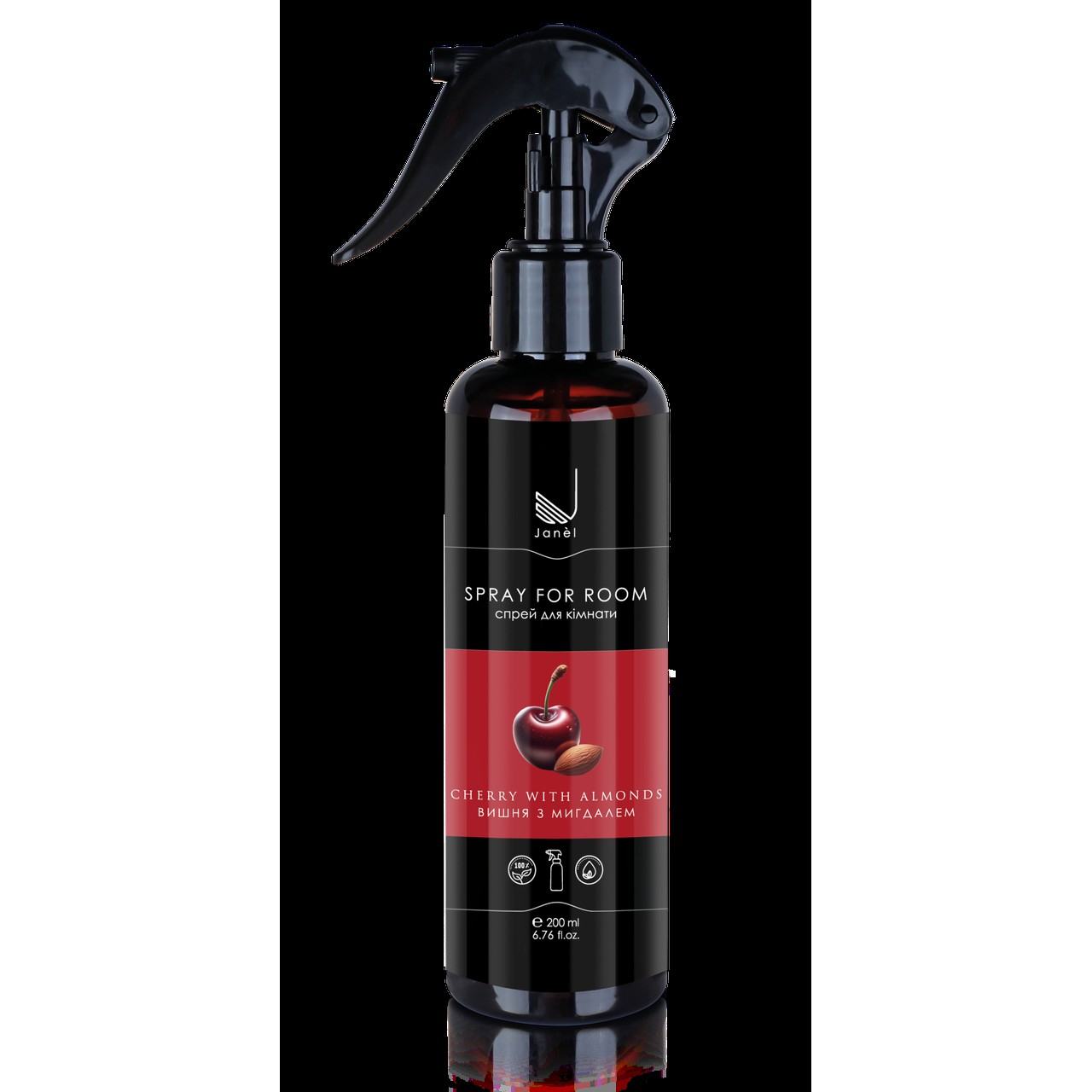 Спрей для кімнати Janel - Cherry with almonds, Вишня з мигдалем