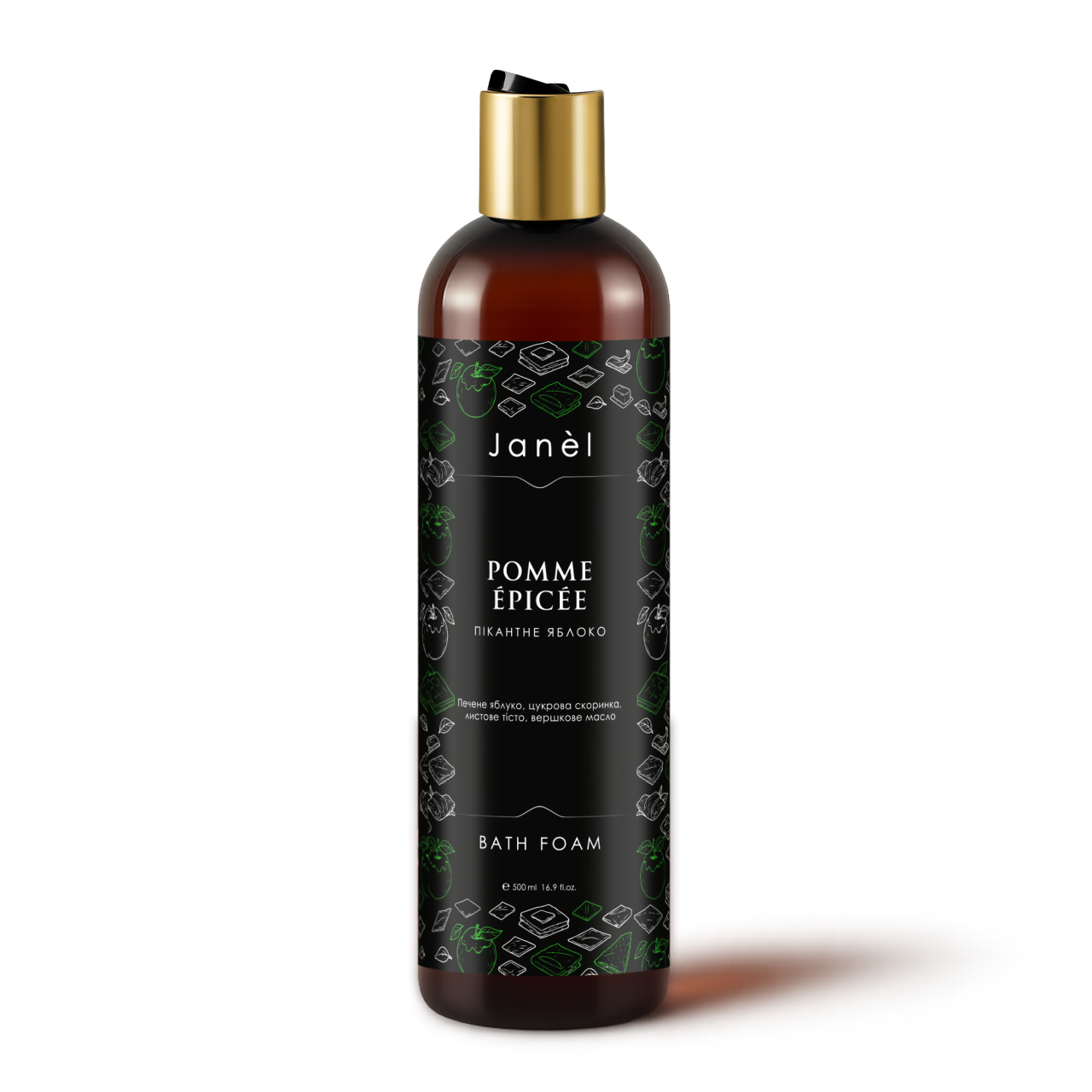 Піна для ванни Janel - Pomme épicée (Пікантне яблоко) 500 мл