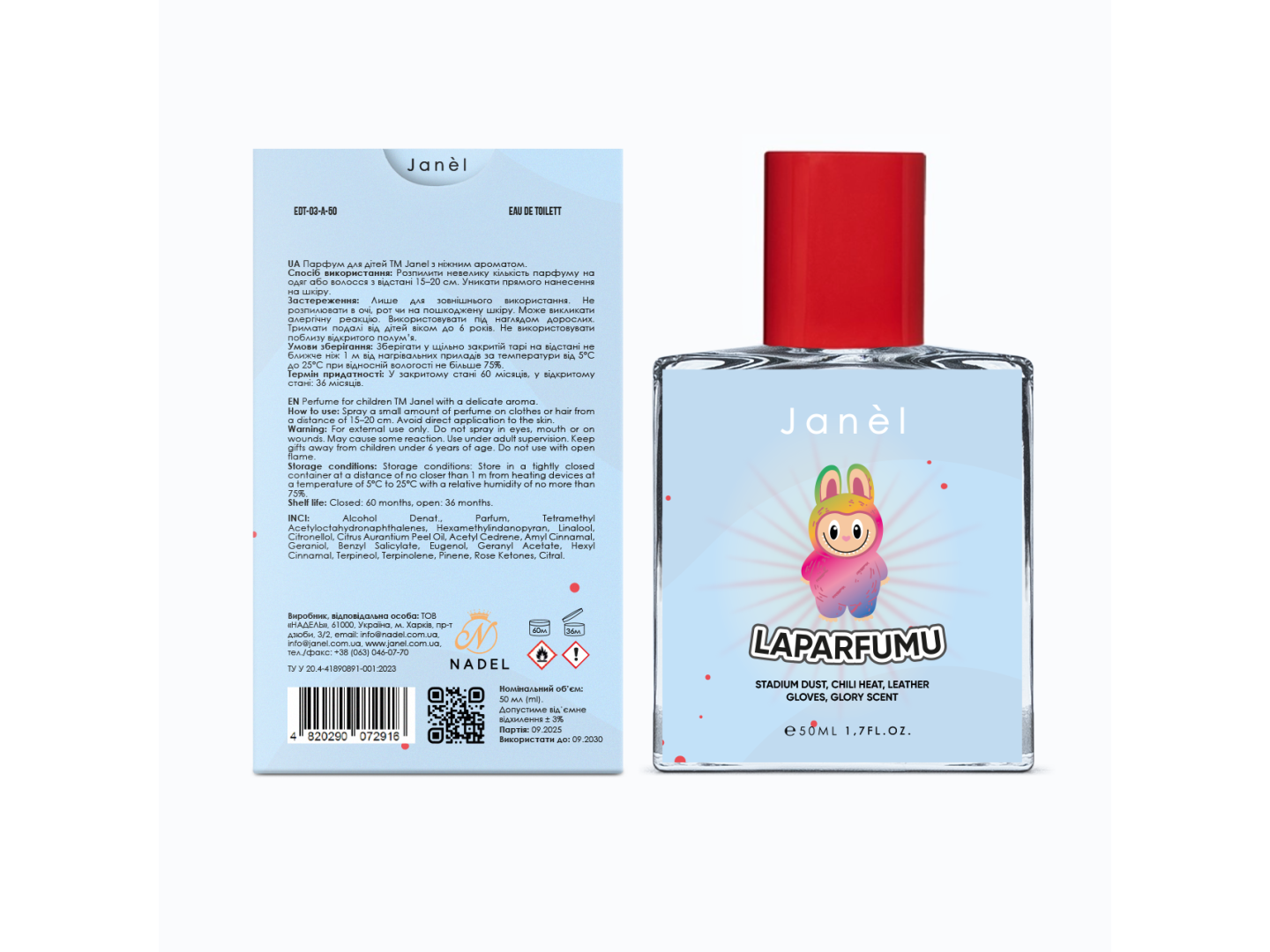 Eau de Toilette for Children Aged 6–12 Janel - Laparfumu Blue (Laparfumu Blue) 50 ml